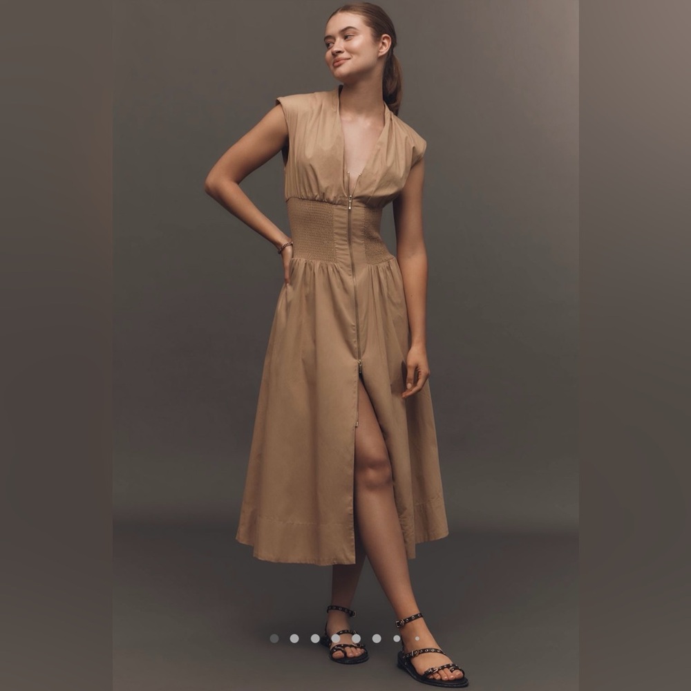 The Tommie zip front midi dress